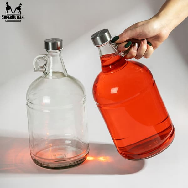 Set - 6x DAMA 3 L med handtag och silverlock