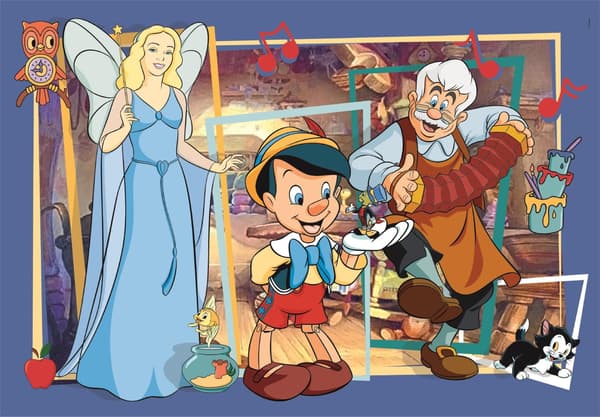 104-bitars pussel. Superfärg. Pinocchio