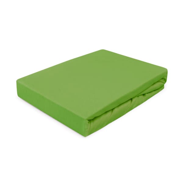 Stræklagen 160x200 elastisk JERSEY 100% BOMULD grøn kaktus