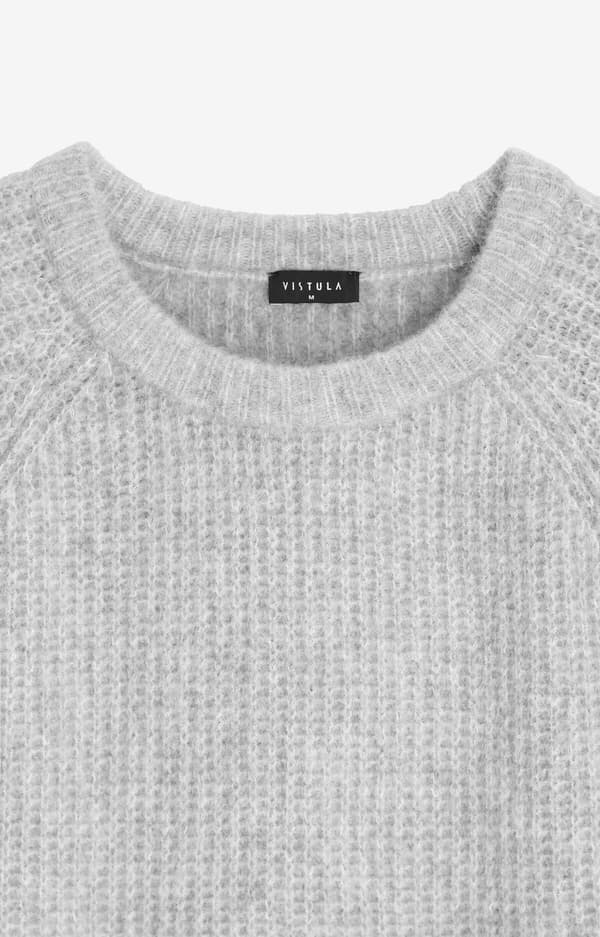 Struktureret sweater L