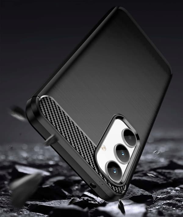 ETUI TIL SAMSUNG GALAXY A16 | ARMOR CARBON ETUI SORT + 9H GLAS