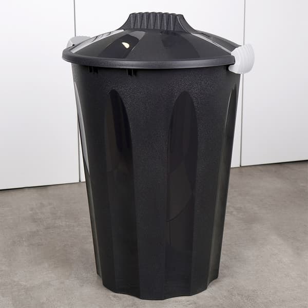STOR AFFALDSSPAD PLAST SORT KØKKENAFFALDSSPAD SORT 40 L
