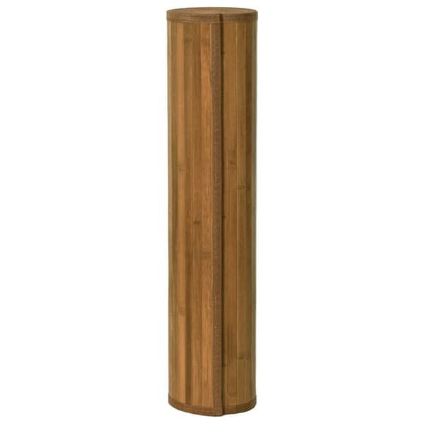 vidaXL Suorakulmainen matto, ruskea, 60x400 cm, bambu