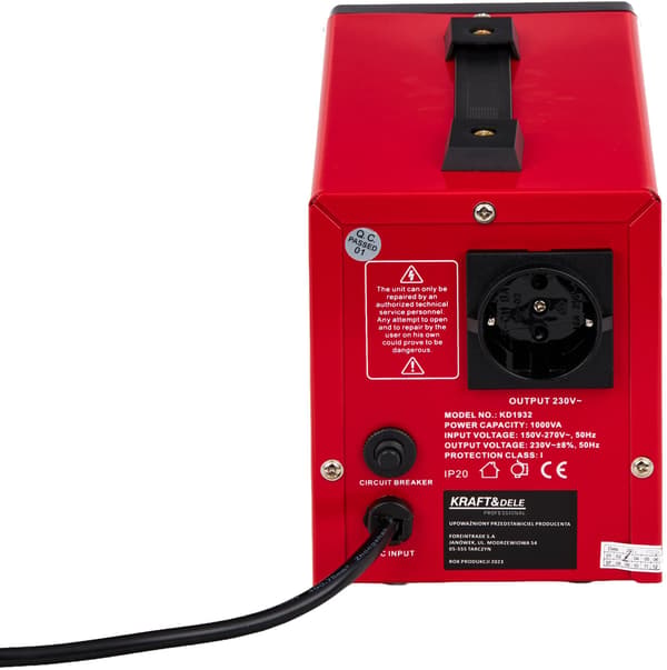 Spændingsregulator AVR 1000VA 230V KD1932