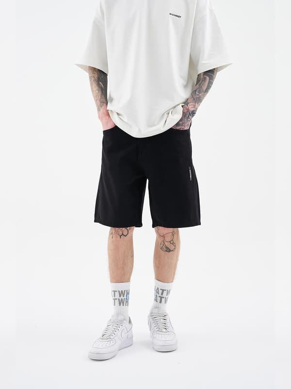 Herre Sorte MyStars Washing Basic Jeans Shorts 29