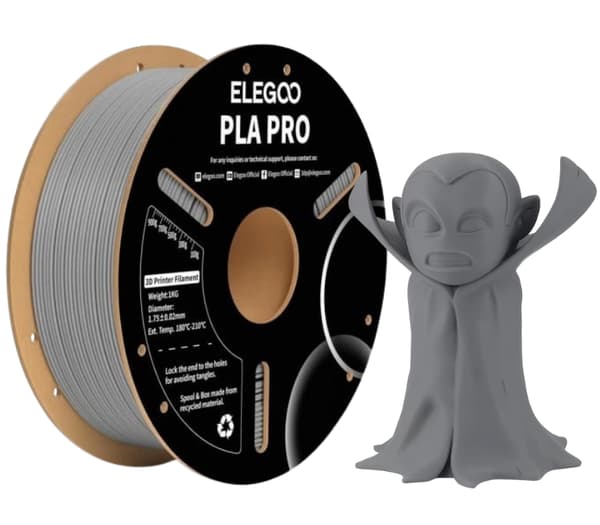 Elegoo PLA Pro harmaa filamentti 1kg