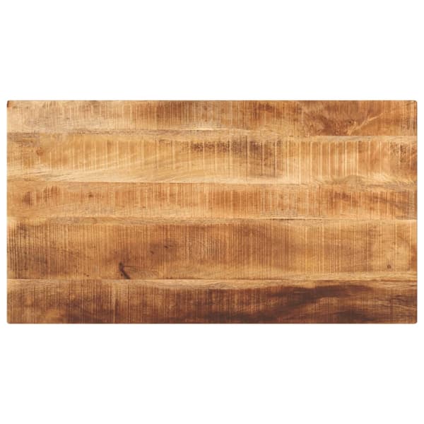 vidaXL bordplade 100x70x2,5 cm rektangulær ru mangotræ