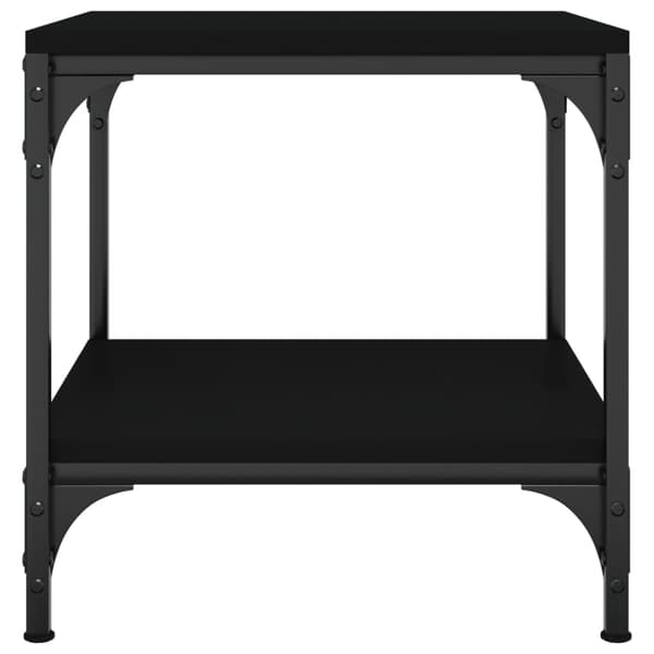 vidaXL sidebord, sort, 40x40x40 cm, træbaseret materiale