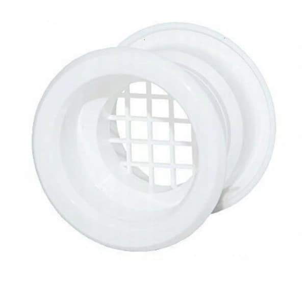 Dörrventilationshylsa för 40-45 mm hål, vit, set om 4