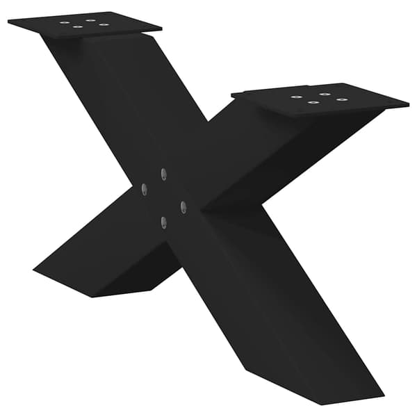 vidaXL sofabordsben, 2 stk., sort, 70x(30-31) cm, stål