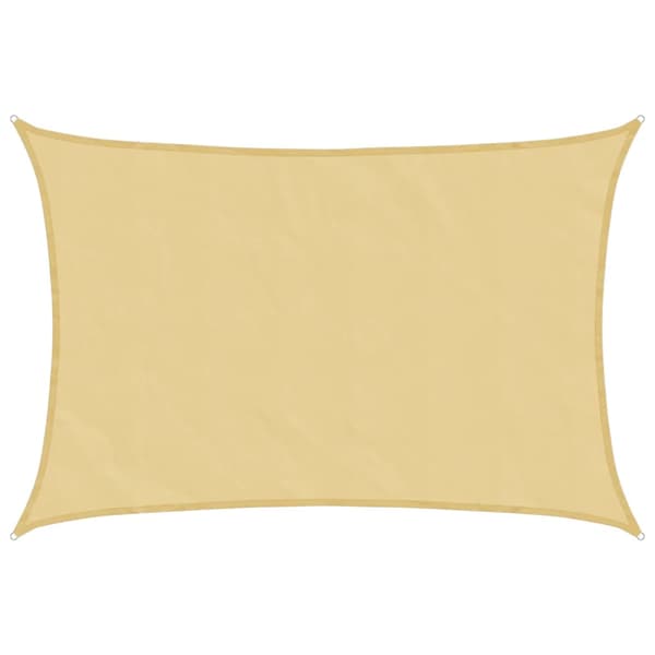 vidaXL Solskyddssegel, Sand, 4x3 m, 100 % polyester