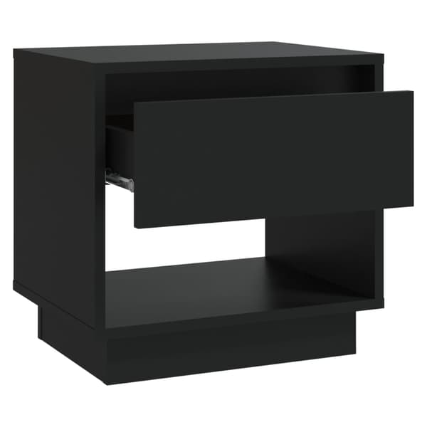 vidaXL sengebord, sort, 45x34x44 cm