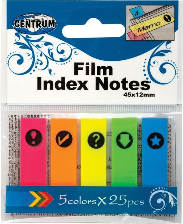 Indeksfaner 45x12mm 25K.
