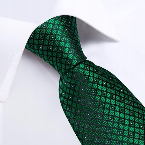 Herrslips 8 cm elegant jacquardnäsduk + manschettknappar
