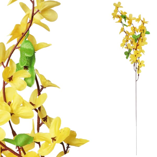 Forsythia kunstige blomster dekorative grene påskegul