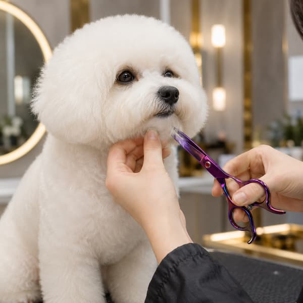 Offset grooming saks 7.0 til hunde- og kattesaloner Dewuu&Blue