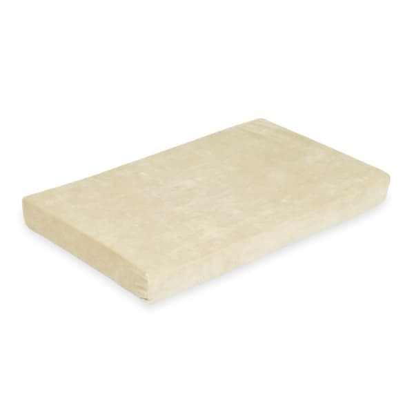 Fløjlsblød beige skumlegepladsmåtte