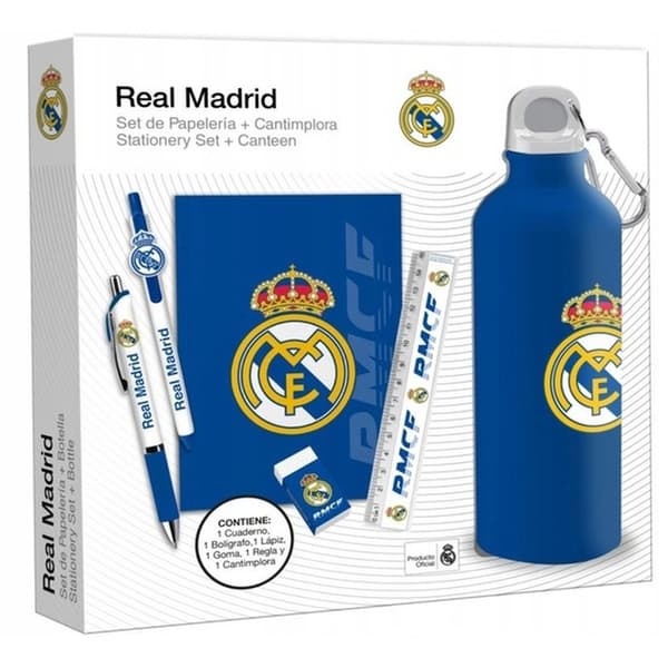 Real Madrid 650 ml pullo kirjoitussetti RM00029 monivärinen