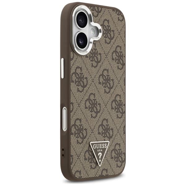Guess 4G Triangle Logo MagSafe-etui til iPhone 17 brun sølv