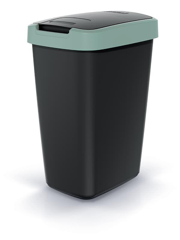 12L COMPACTA Q affaldsbeholder lysegrøn | Sort