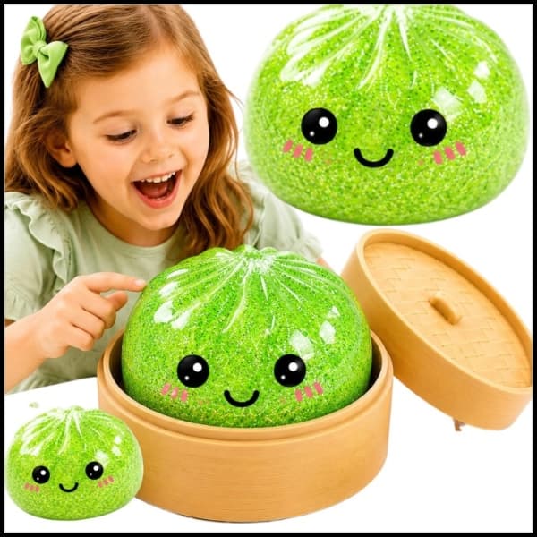Anti-stress glitter dumpling i en ask DUMPLING MYSTERY SQUEEZE