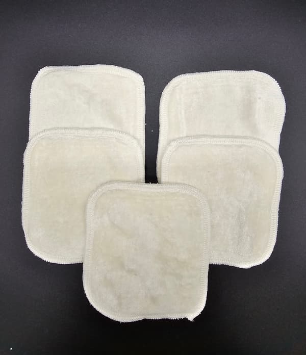 Pakke med 25 bambus makeupfjernerpads