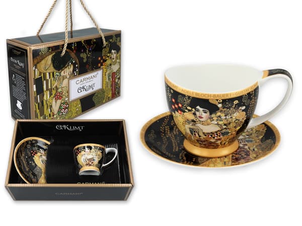 Carmani, espressokopp t. Mini Vanessa 90ml - Klimt/Adele Bloch-Bauer