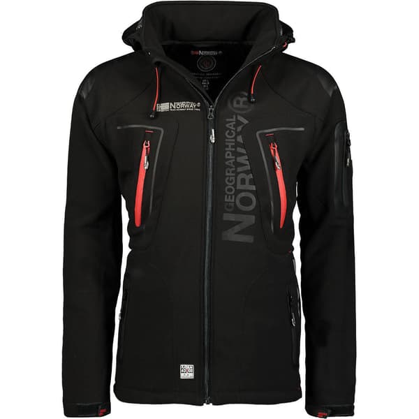 Herre Sort Softshelljakke Geographical Norway Techno (WU6068-GN-BLACK) M