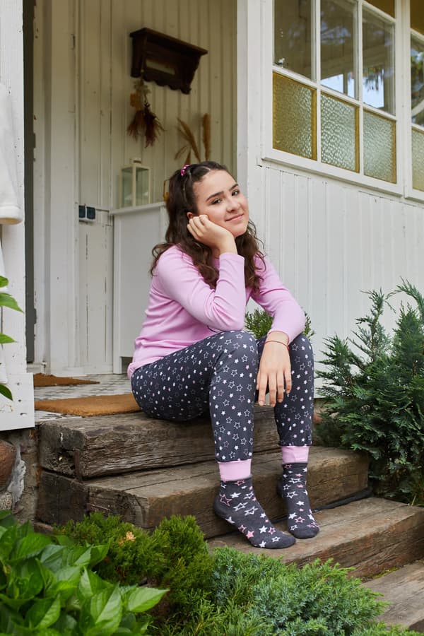 Antilia flickpyjamas, långärmad, långbyxor, 2 år