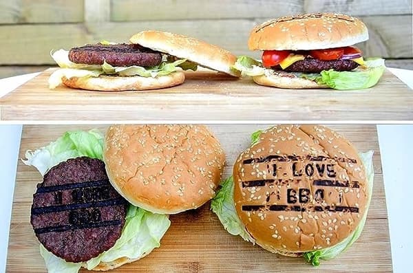 Grilljärn för att märka hamburgarkött