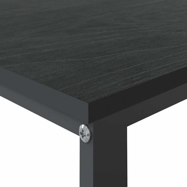 vidaXL computerbord, sort, 110x60x73 cm, spånplade