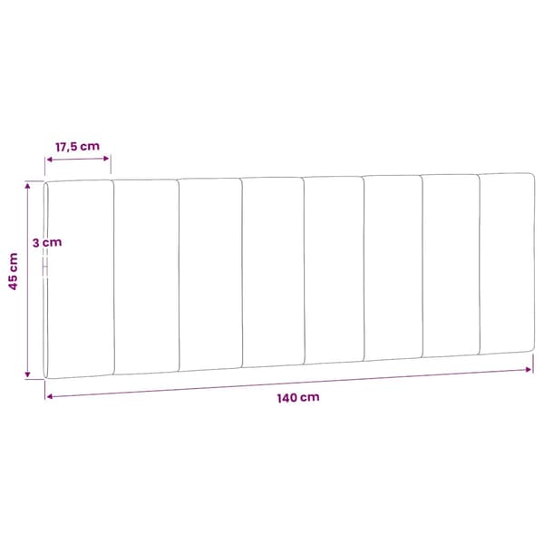 vidaXL Sängynpäädyn tyyny vaaleanharmaa 140 cm sametti