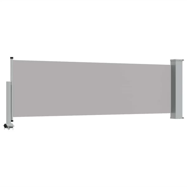 vidaXL Utfällbar sidomarkis för uteplats 80 x 300 cm grå