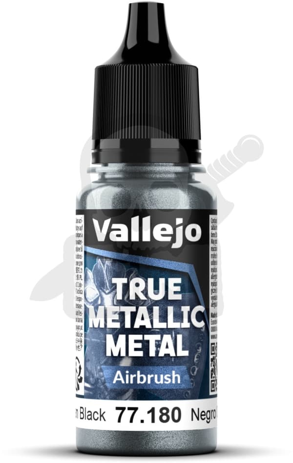 Vall-77180 Ægte Metallisk Obsidian Sort 18ml