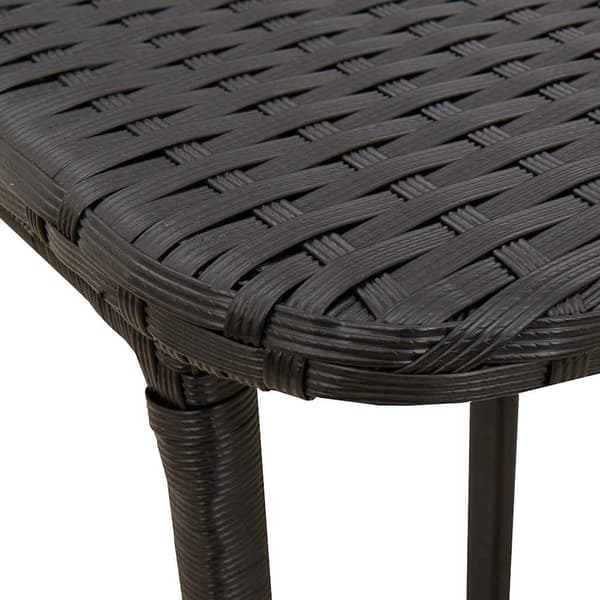 vidaXL foldbart havebord sort 90x51x75 cm polyrattan