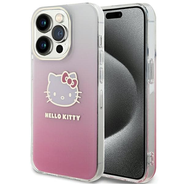 Hello Kitty IML Gradient Electrop Kitty -suojakuori iPhone 14 Prolle, pinkki