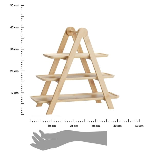 Trevånings bambu snackstallrik 39 cm
