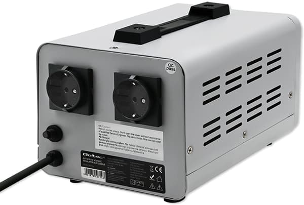 Qoltec AVR 2000VA automatisk spændingsstabilisator