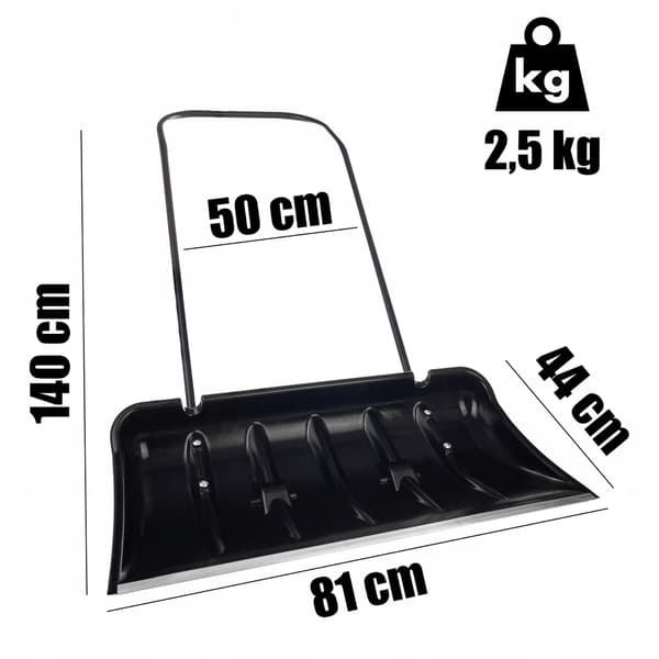 FROXER sneskovlskraber, ALUMINIUMsbeslag - SORT!