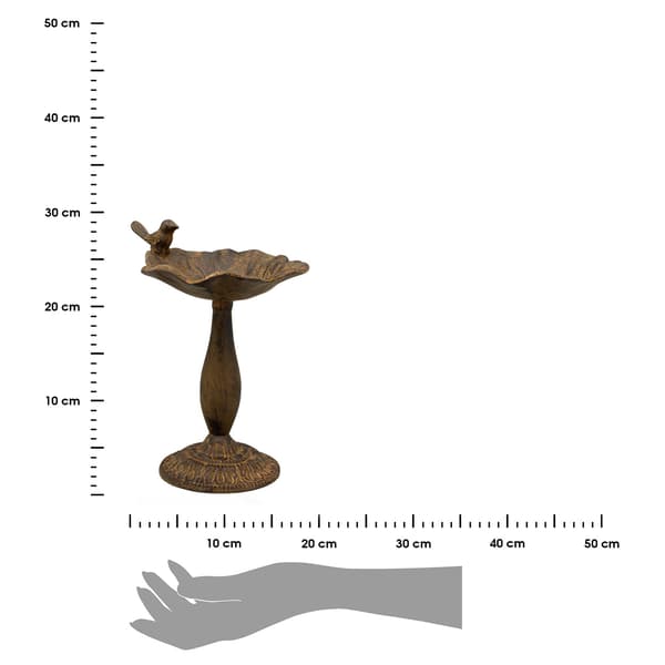 Fuglebad i støbejern, h23 cm