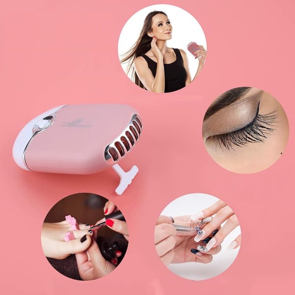Mini batteridrevne ventilatorer, kosmetisk pink