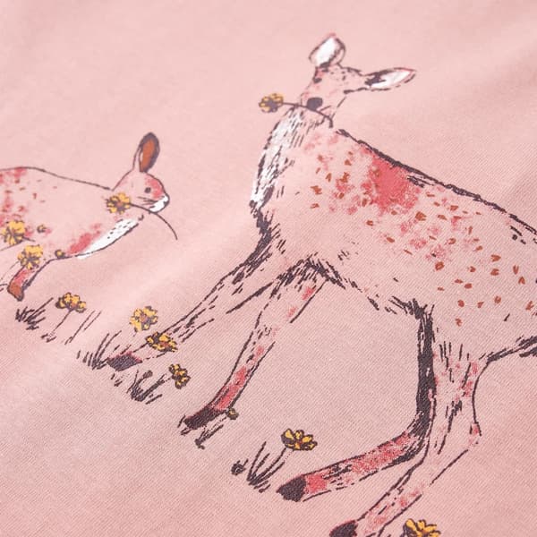 Børne langærmet T-shirt, pink, 128