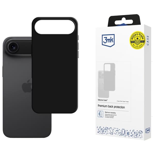 3MK Silikone Etui til iPhone Air, Sort