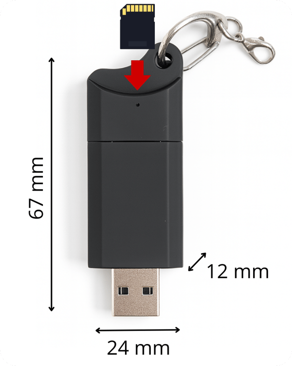 Diktafon i et USB-drev LU06