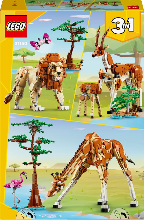 LEGO Creator Safari Vilde Dyr 780 Delt Sæt (31150)