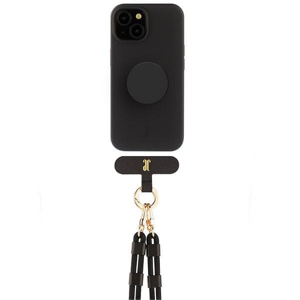 Just Elegance 3in1 PopGrip -kotelo iPhone 15:lle, musta