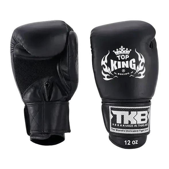 Top King Ultimate Air Muay Thai Boksehandsker Sort 12OZ