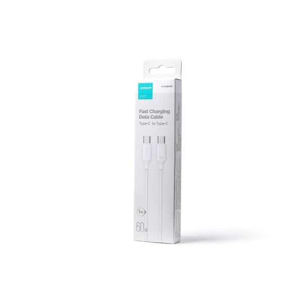 USB-C - USB-C 480Mb/s 60W 1m vit kabel