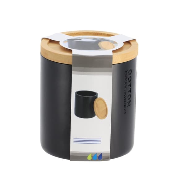 Loudis svart badrumsbehållare
