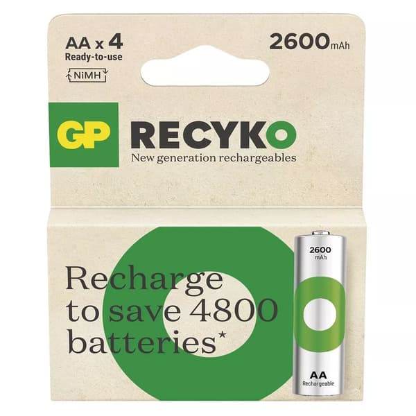 GP ReCyko 2600mAh AA-batteri